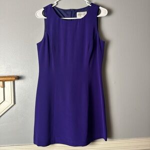 Hugo Buscati Sleeveless Silk Purple Shift Dress